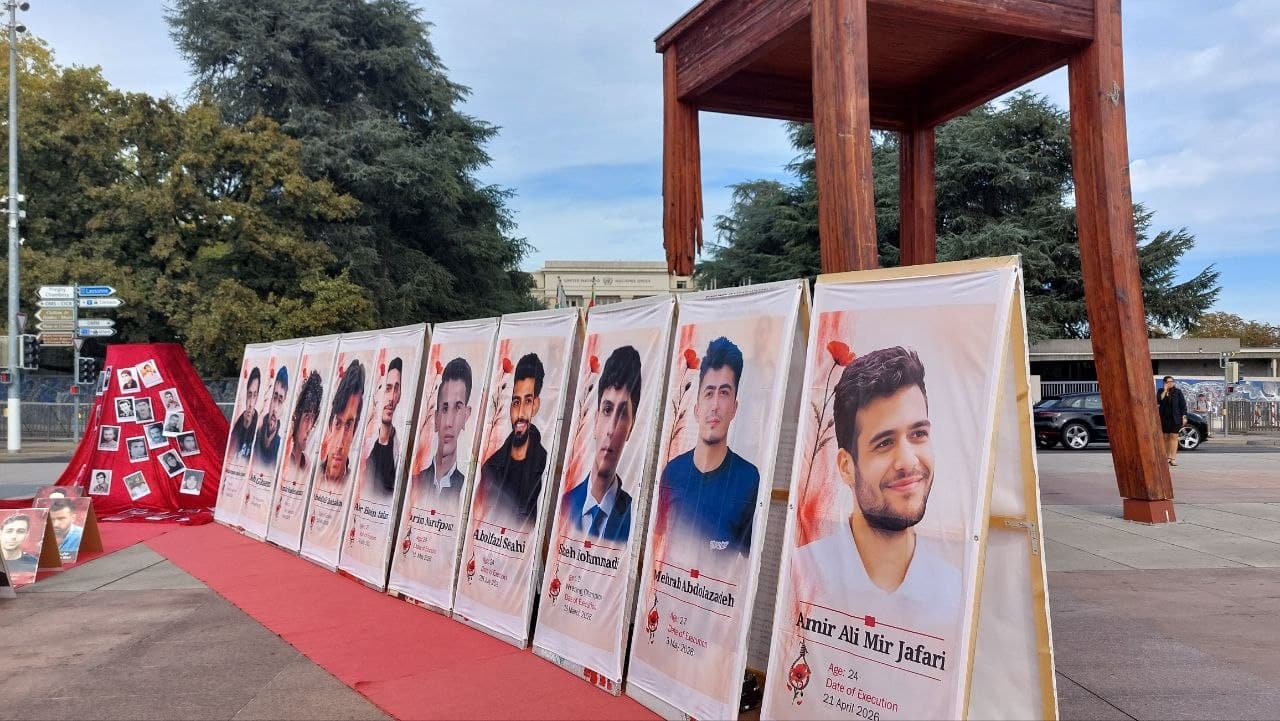 Association Welle | Une exposition organisée à Genève devant le siège de l'ONU met en lumière les exécutions en Iran